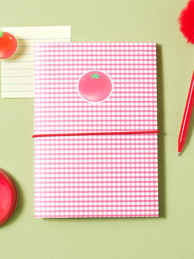 프룻 시리즈 종이 커버 제본 노트 32매입