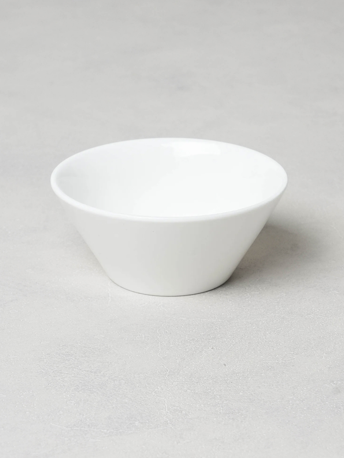 V형 백자 종지 8 cm