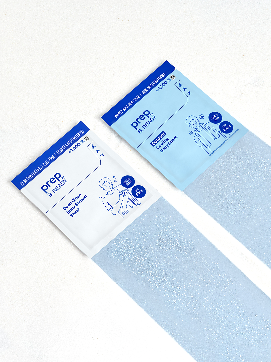 Prep by Be READY Салфетки для душа 45 г, Amorepacific