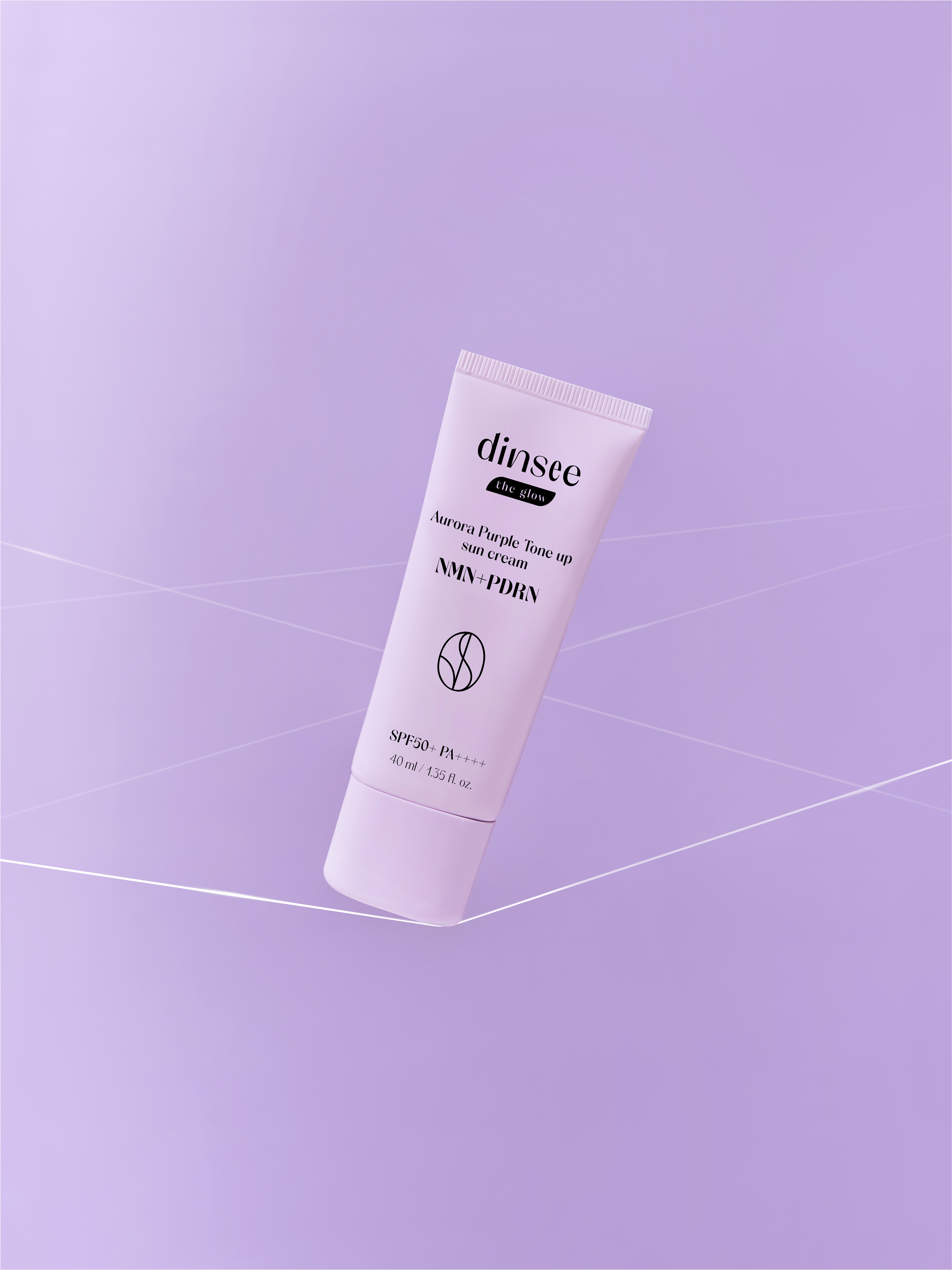 딘시 더글로우 오로라 NMN 피디알엔 퍼플톤업 선크림 40 ml