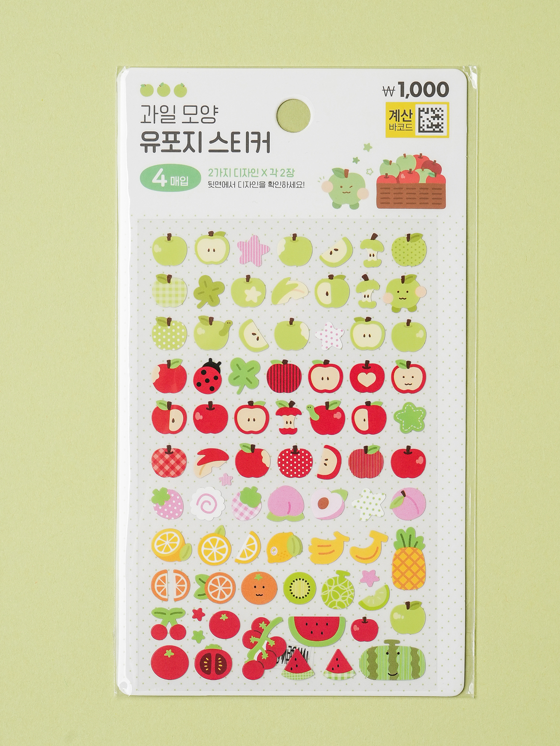 Набор наклеек Fruit Series 4 шт.