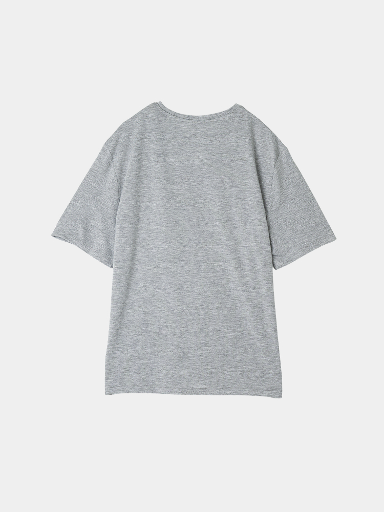Домашняя футболка из вискозы M/L серая