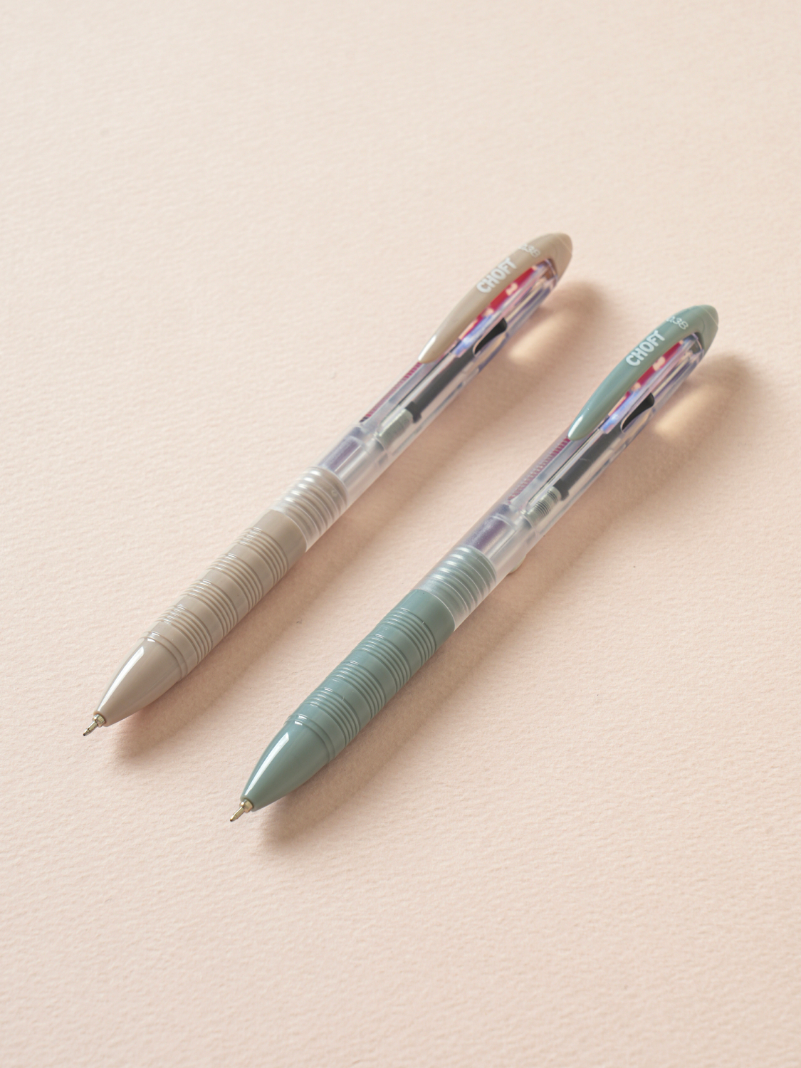 3색 초저점도 볼펜 0.38 mm 2개입 아이블루