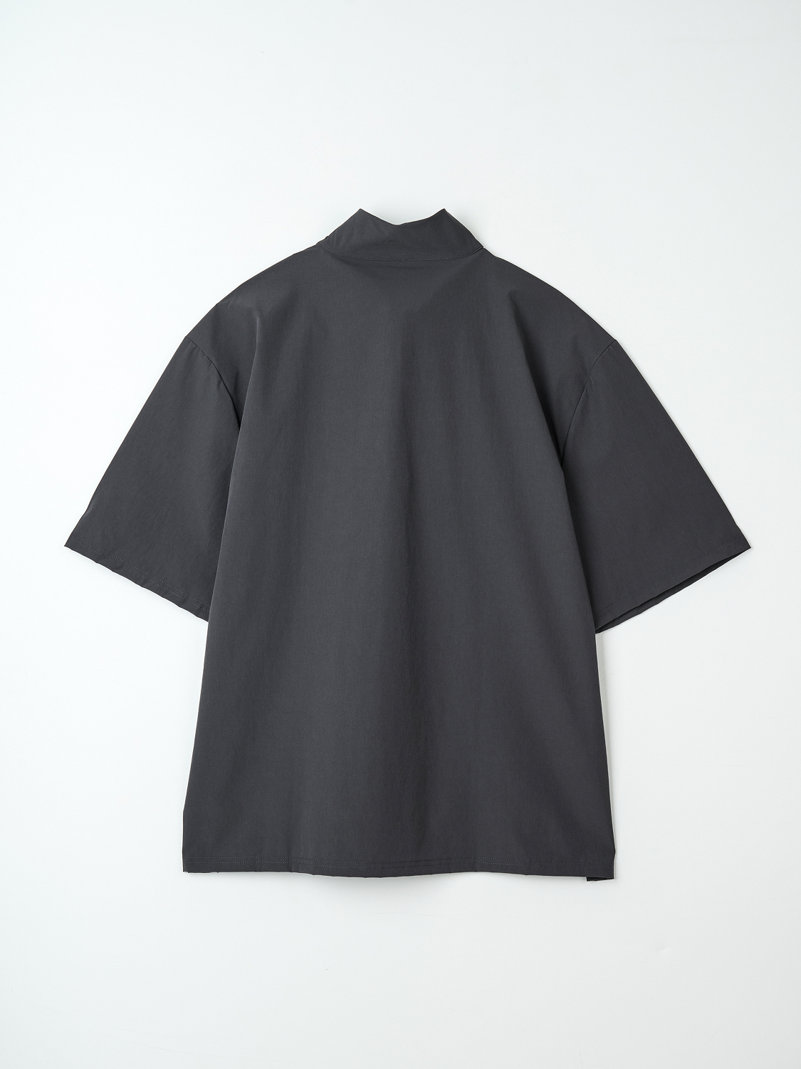 Нейлоновая футболка на молнии 1/2 XL серая