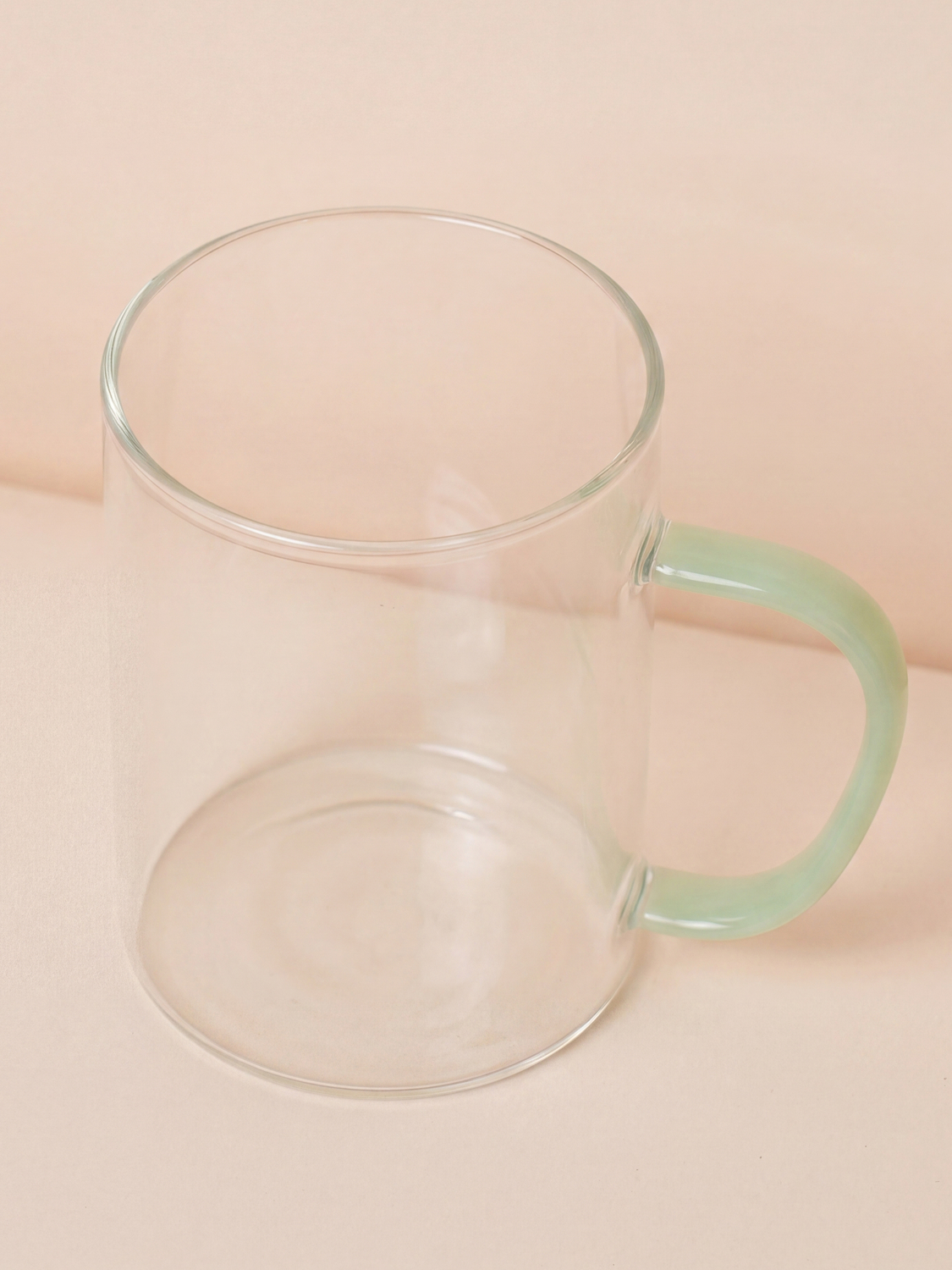 컬러 핸들 내열 유리컵 460 ml