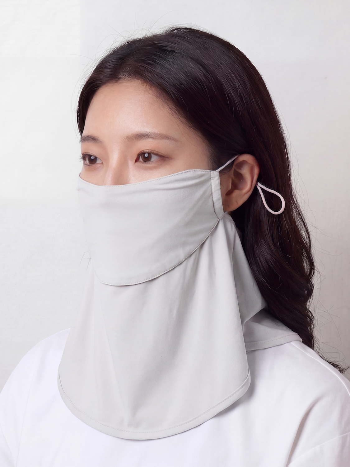[UV 최대 97% 차단] 뒤여밈 쿨 스카프 그레이