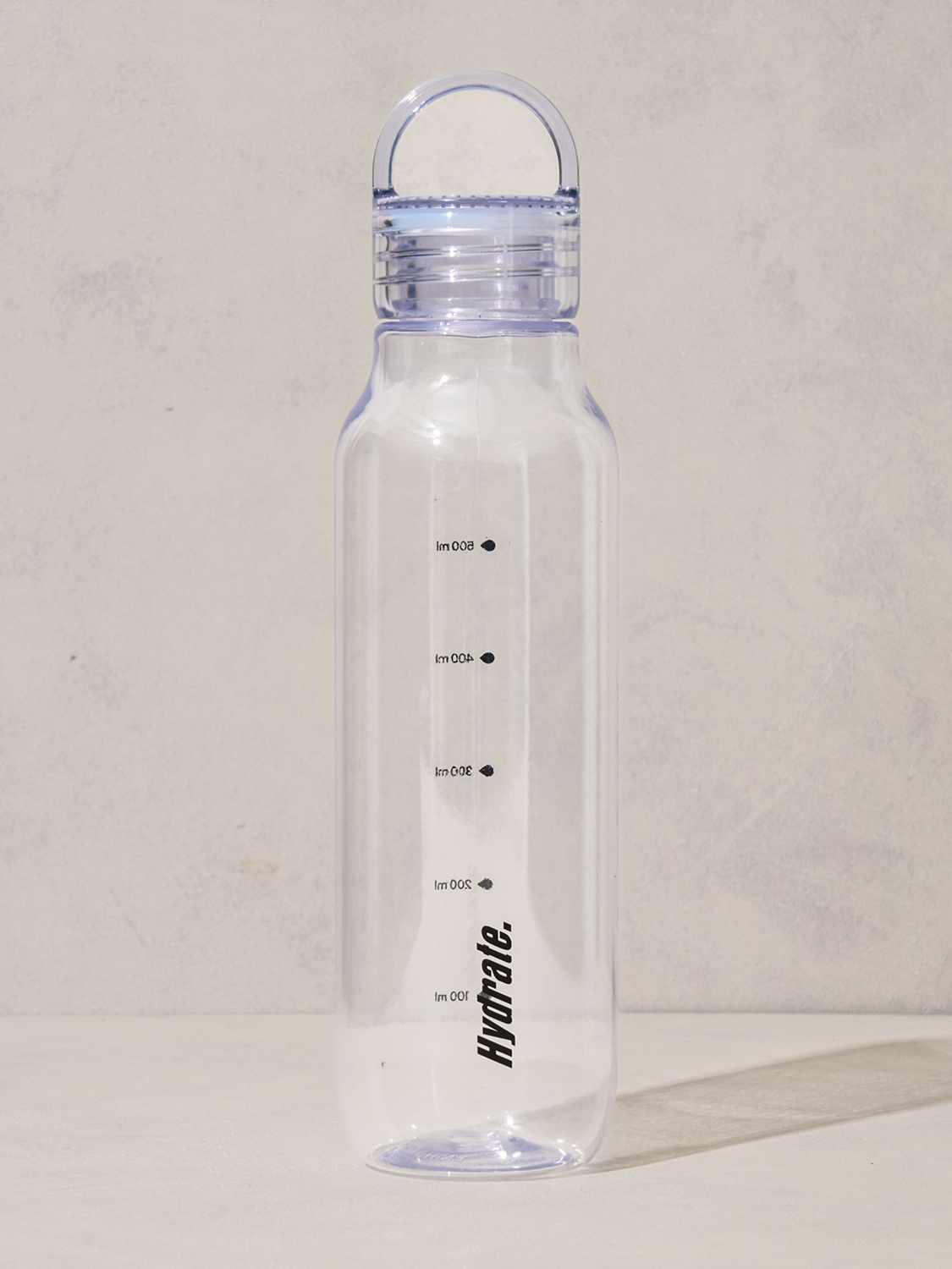 핸들 뚜껑 클리어 물병 670 ml