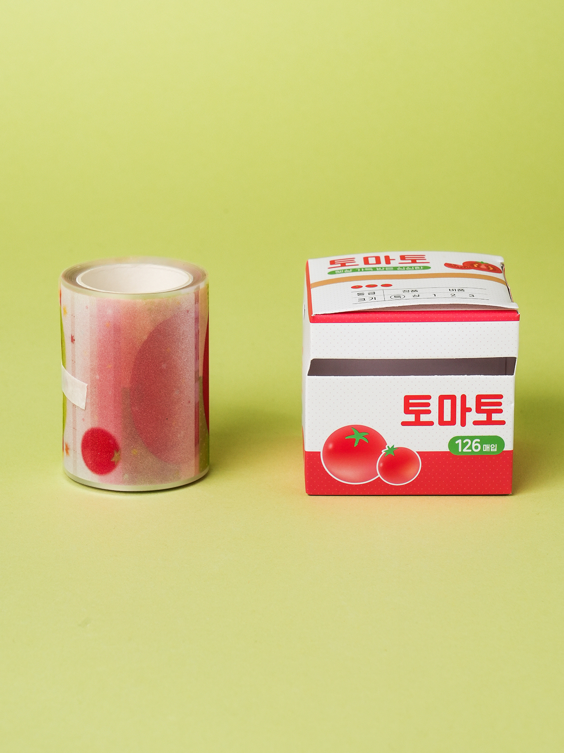 프룻 시리즈 펄 메모 스티커 롤 126매입