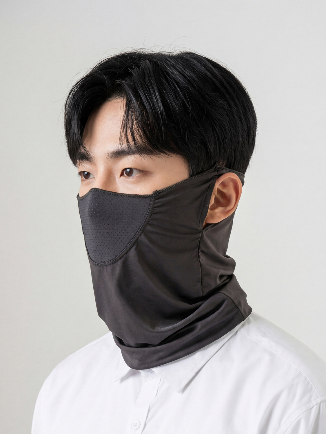 [UV 최대 99% 차단] 메시 포인트 쿨 스카프 그레이