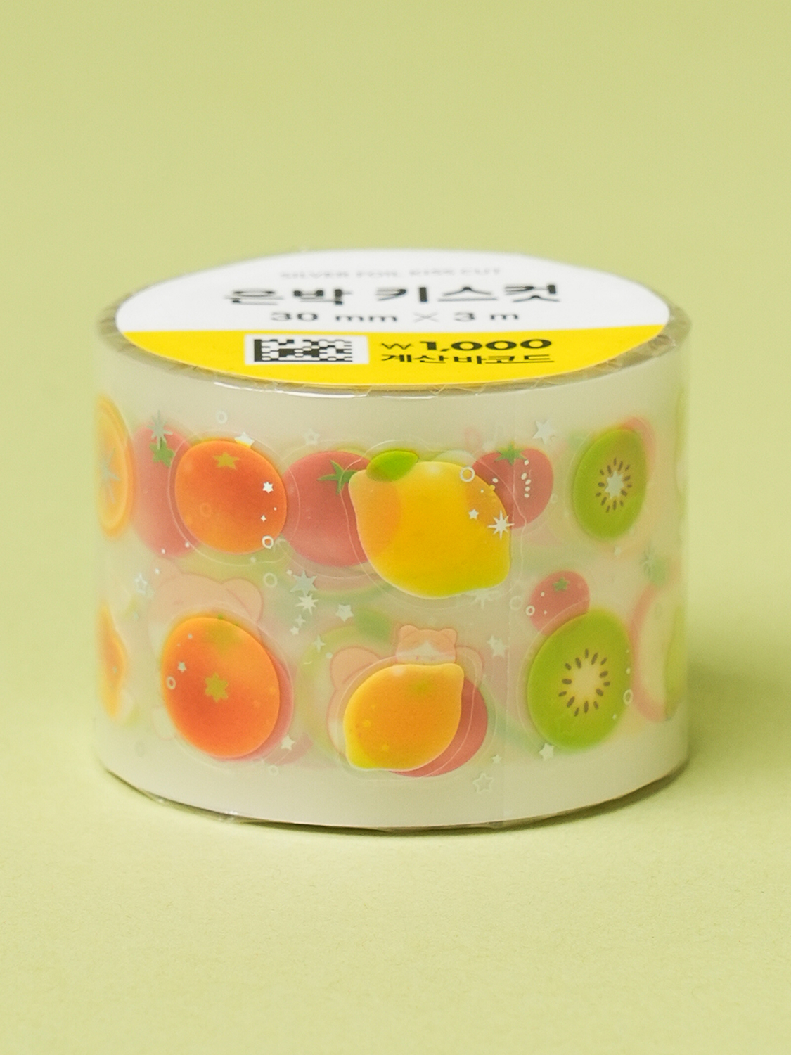 프룻 시리즈 은박 키스컷 마스킹 테이프 30 mm X 3 m