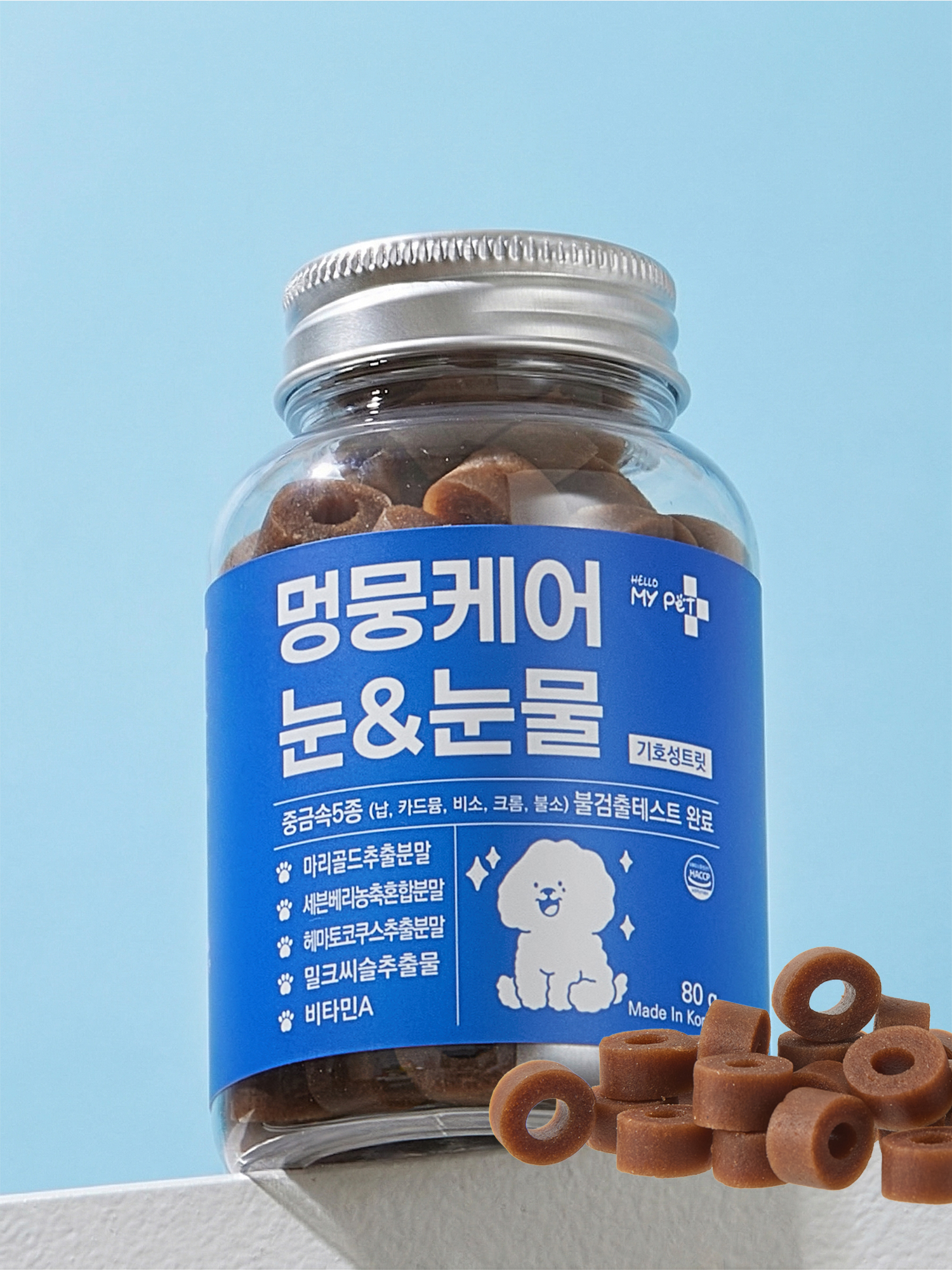 [펫] 헬로마이펫 멍뭉케어 눈＆눈물 80 g