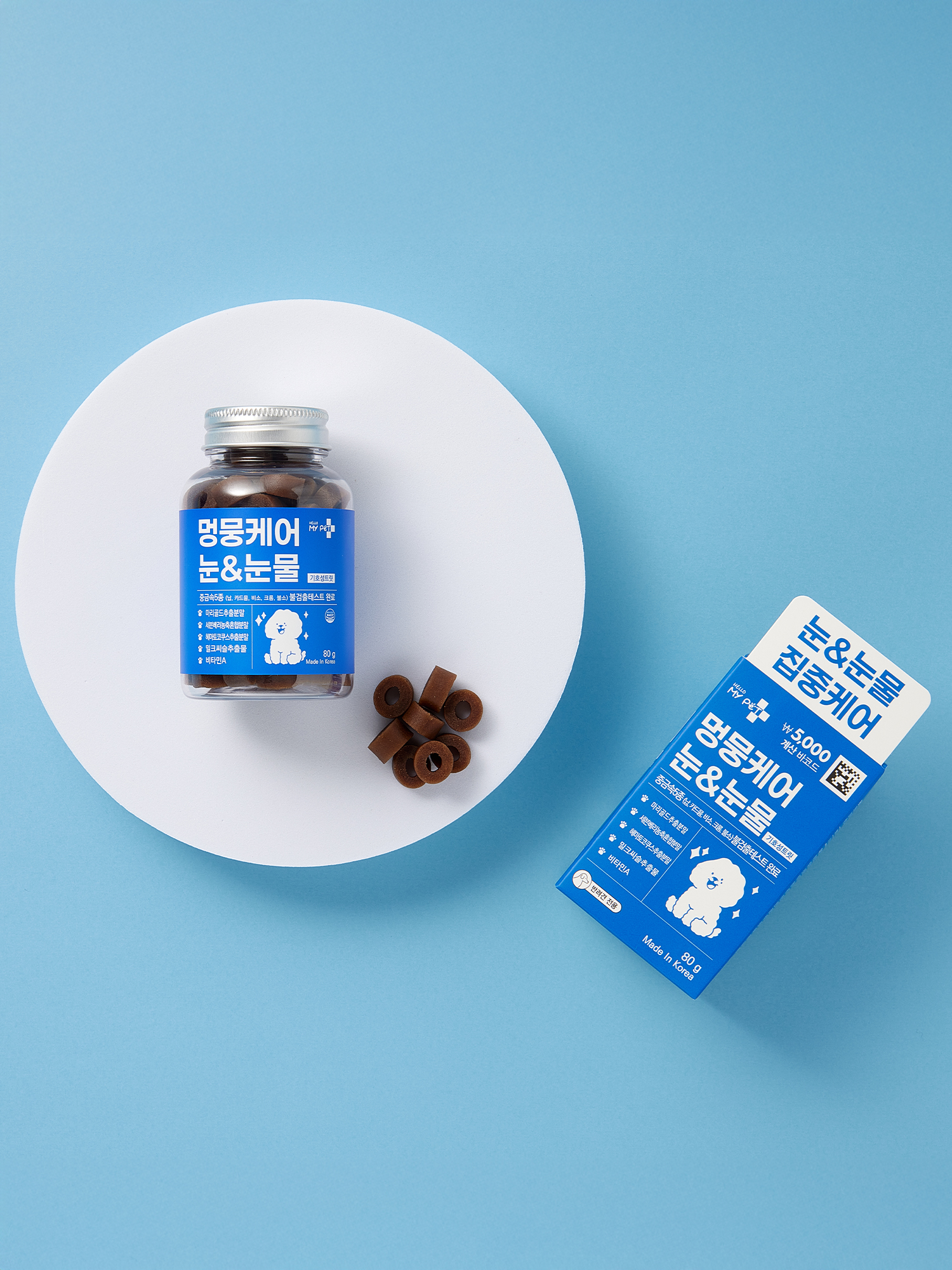 [펫] 헬로마이펫 멍뭉케어 눈＆눈물 80 g