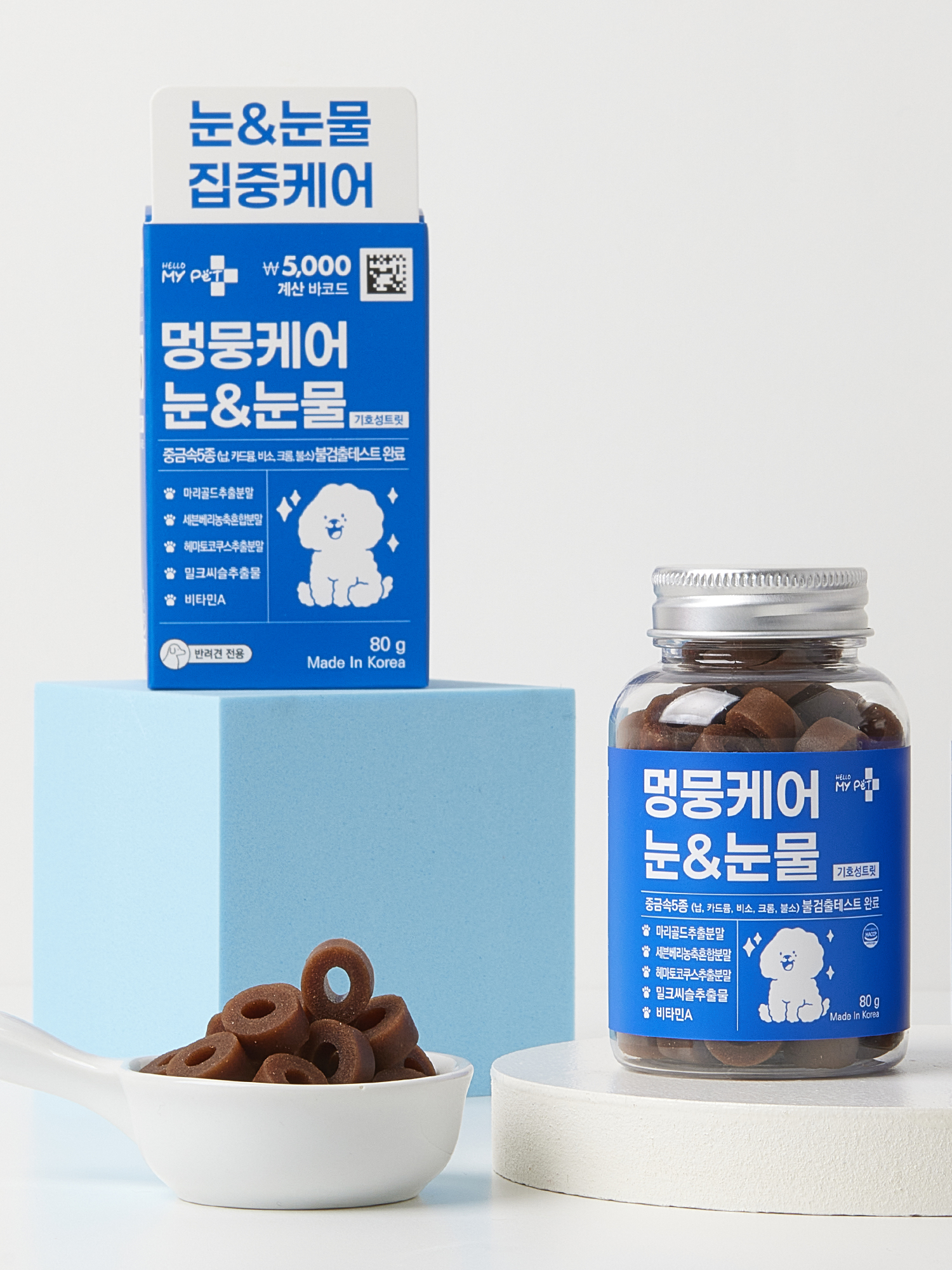 [펫] 헬로마이펫 멍뭉케어 눈＆눈물 80 g