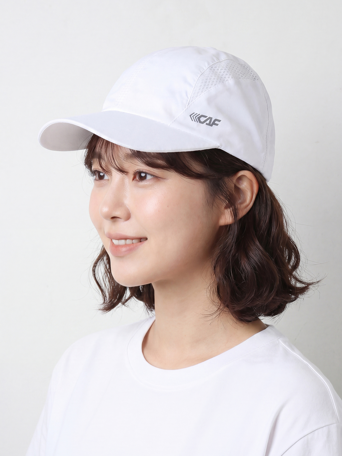 르까프 메시 캡 모자 화이트
