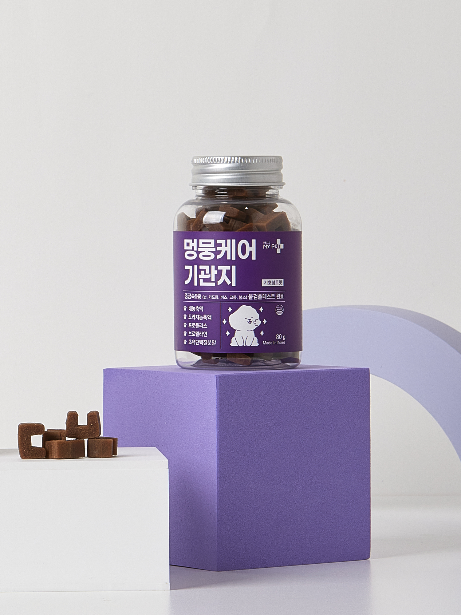 [펫] 헬로마이펫 멍뭉케어 기관지 80 g
