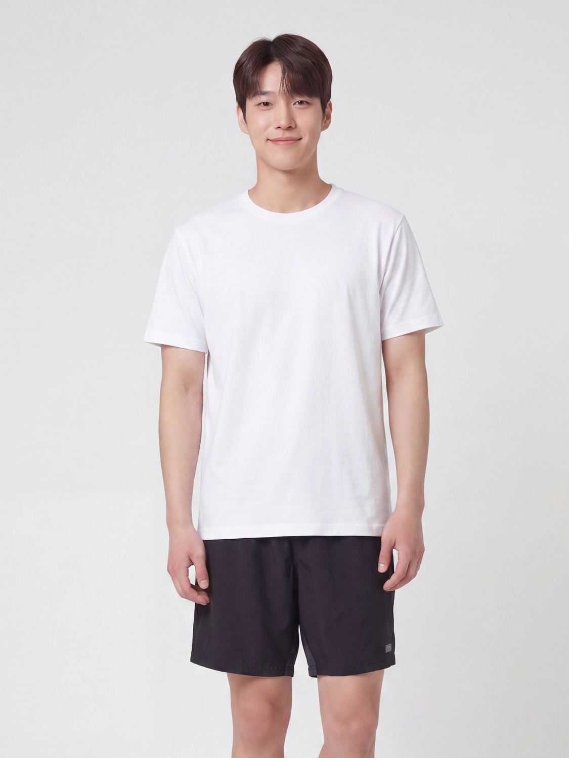 라인패턴 스포츠팬츠(XL)(블랙)