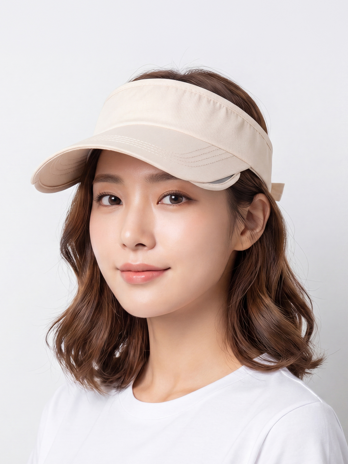 [UV 최대 99% 차단] 확장형 썬캡 아이보리