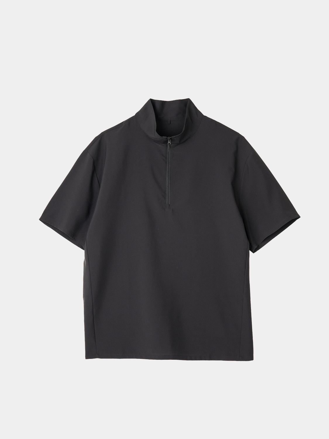 Легкая футболка на молнии 1/2 M/L/XL черная