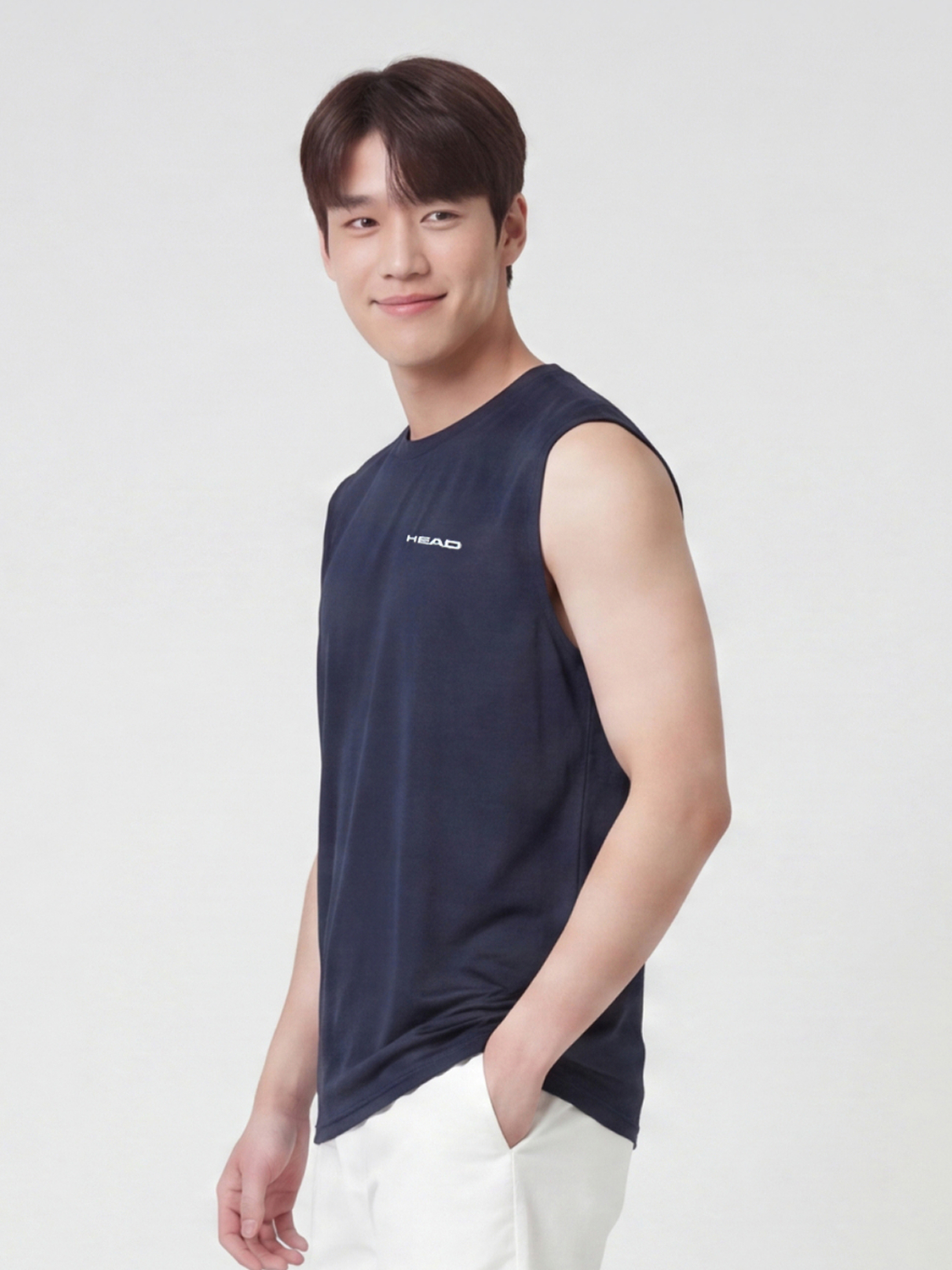 [남성] HEAD 메시 민소매 티셔츠 XL