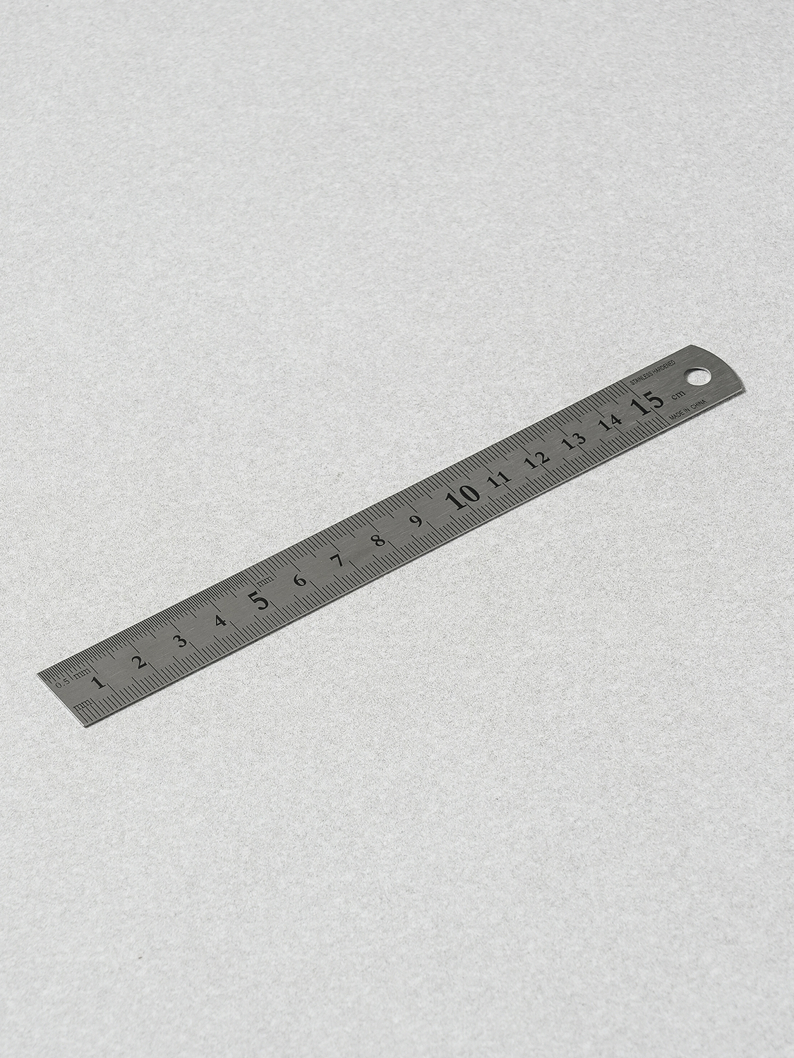 스테인리스 직선자 15 cm