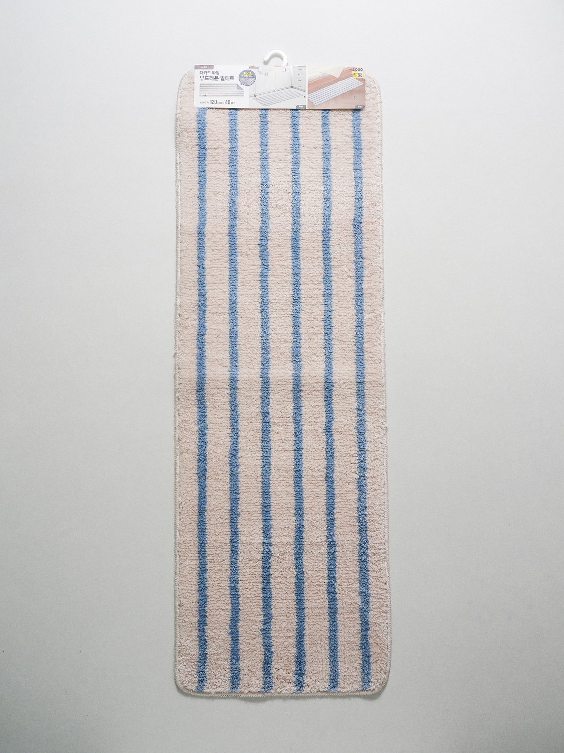 자카드 긴 발 매트 120 X 40 cm