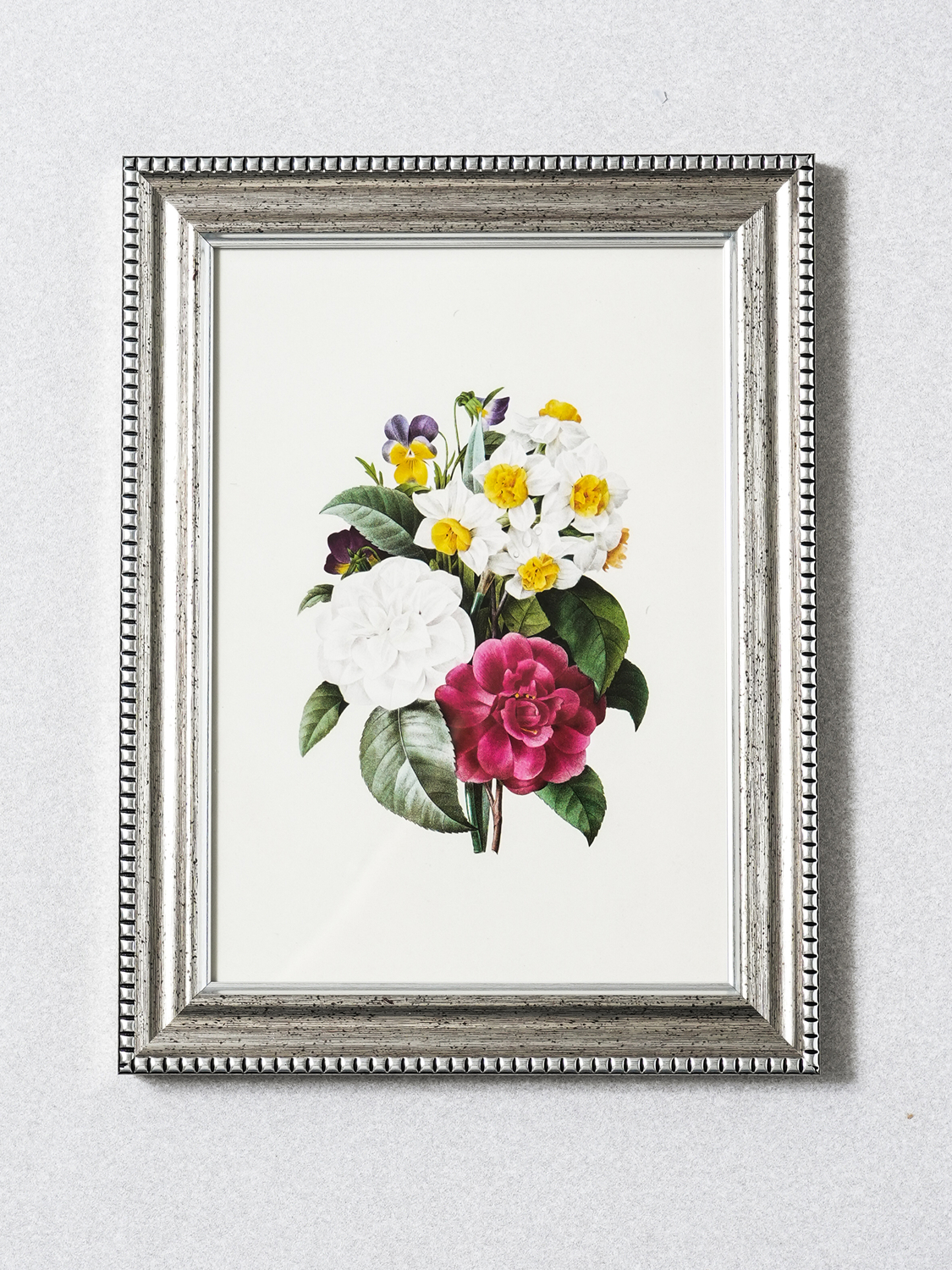 앤틱 프레임 액자 12.7 X 17.8 cm 실버