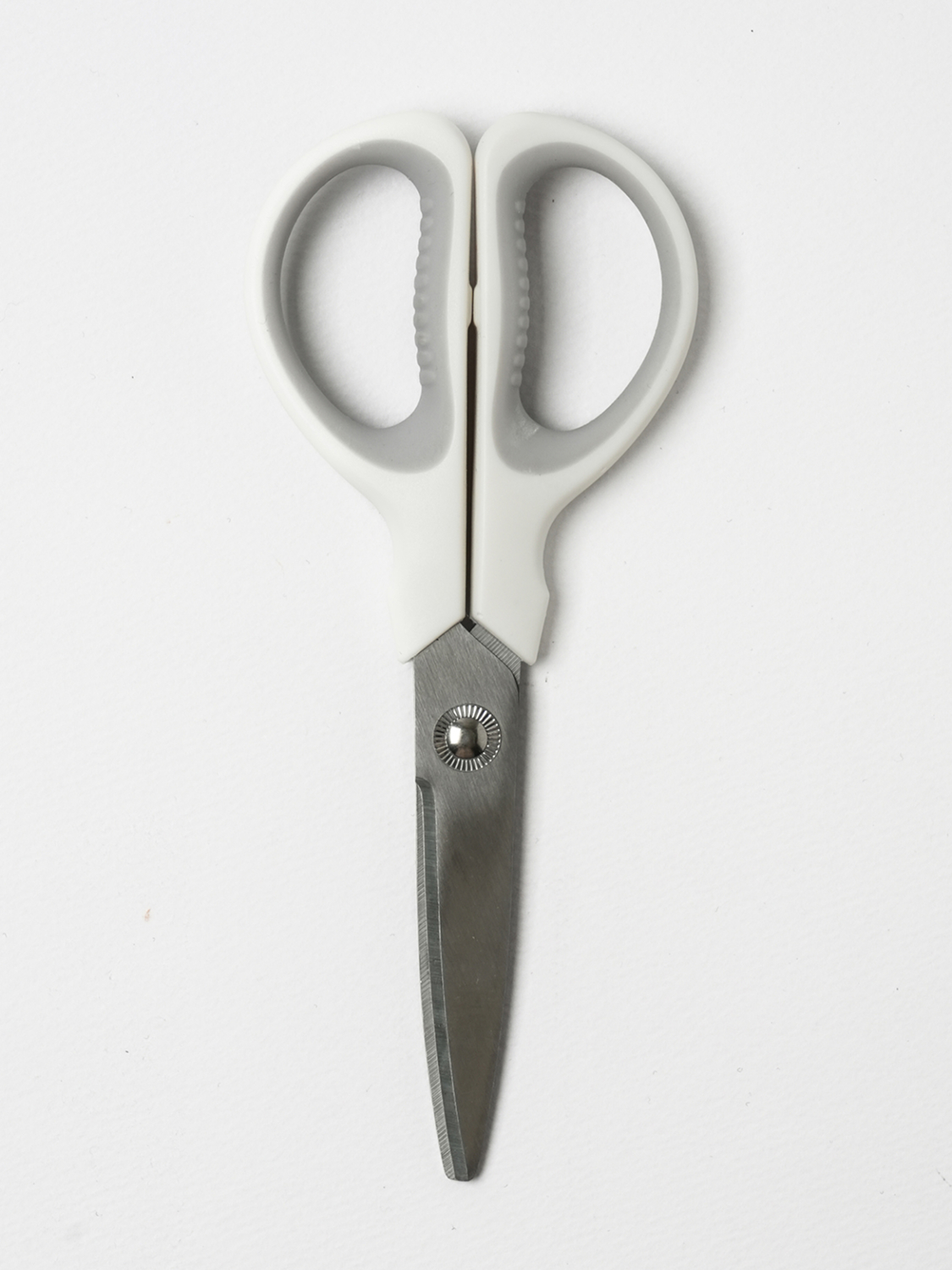 커브 날 가위 17 cm 화이트