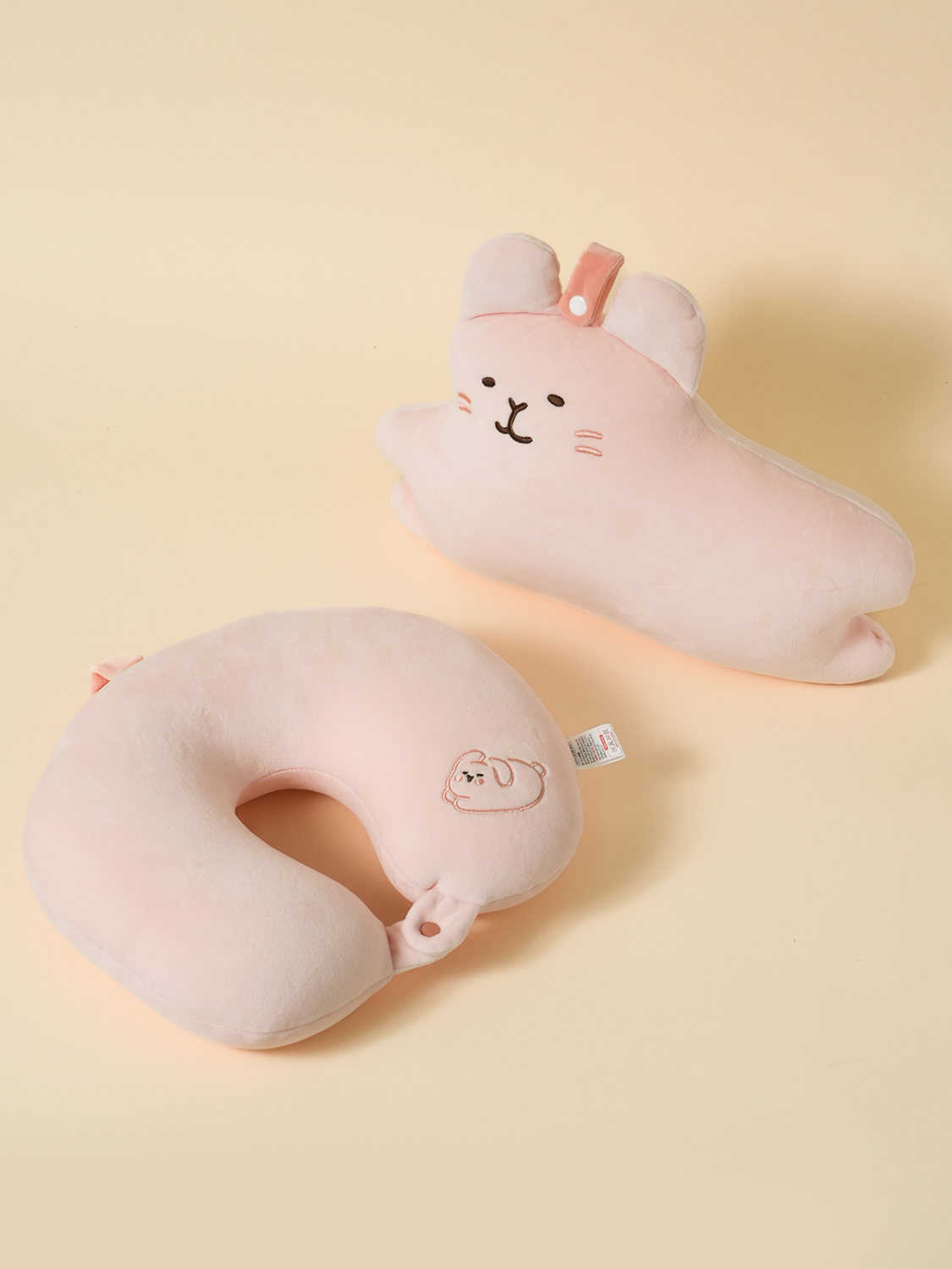 캐릭터 쿠션 겸용 비즈 목 쿠션