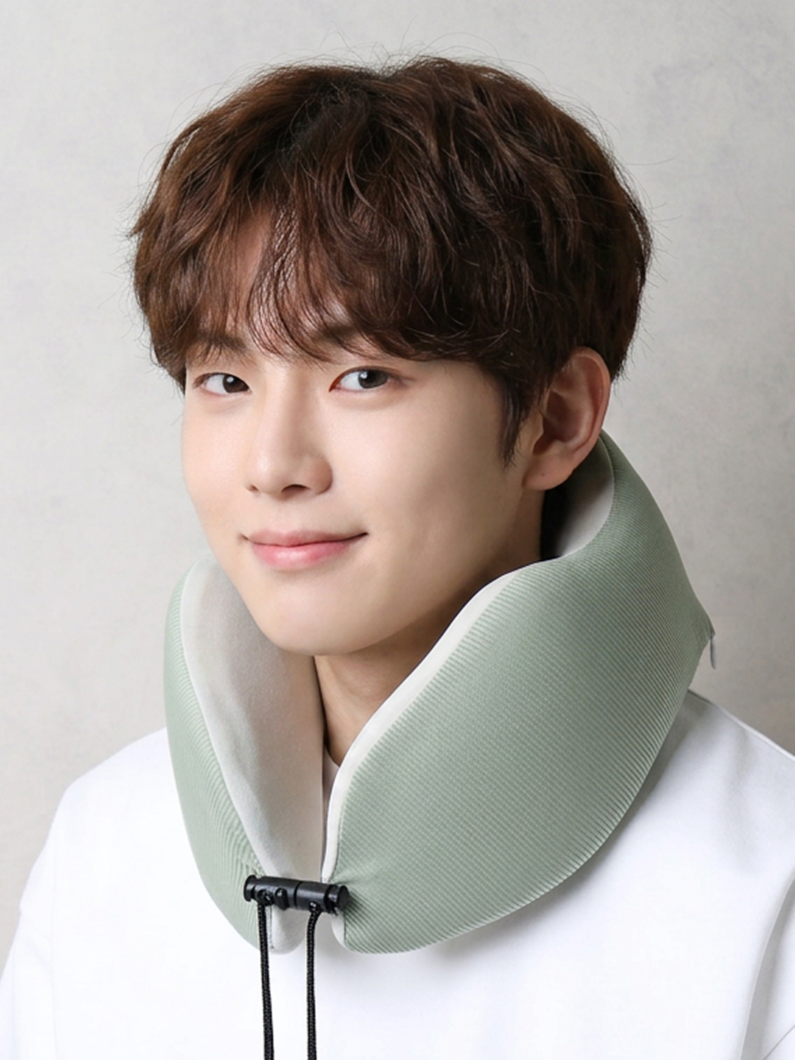 여름 냉감 메모리폼 목쿠션 조임형