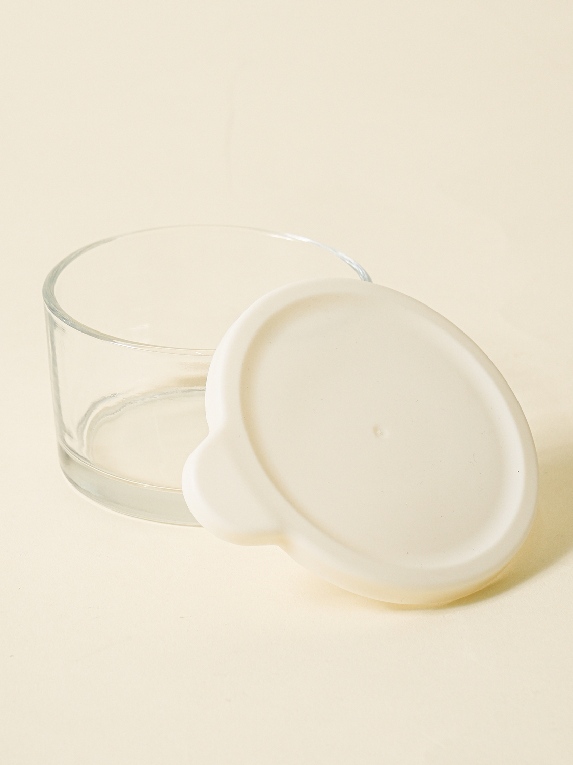 간편 뚜껑 유리 저장 용기 약 190 ml