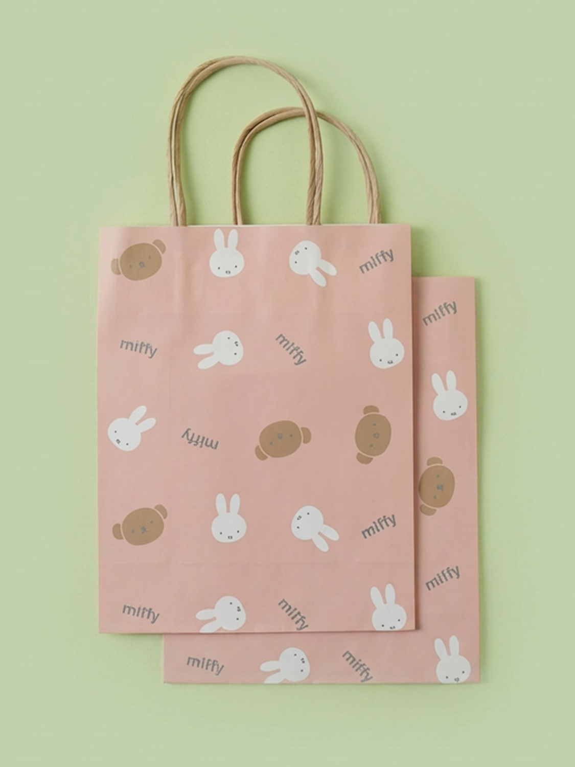 Бумажный пакет Miffy 2 шт. розовый