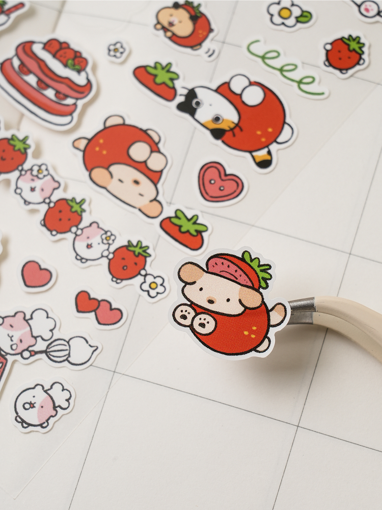 Наклейки Daiso x Leebom Фрукты 3 шт