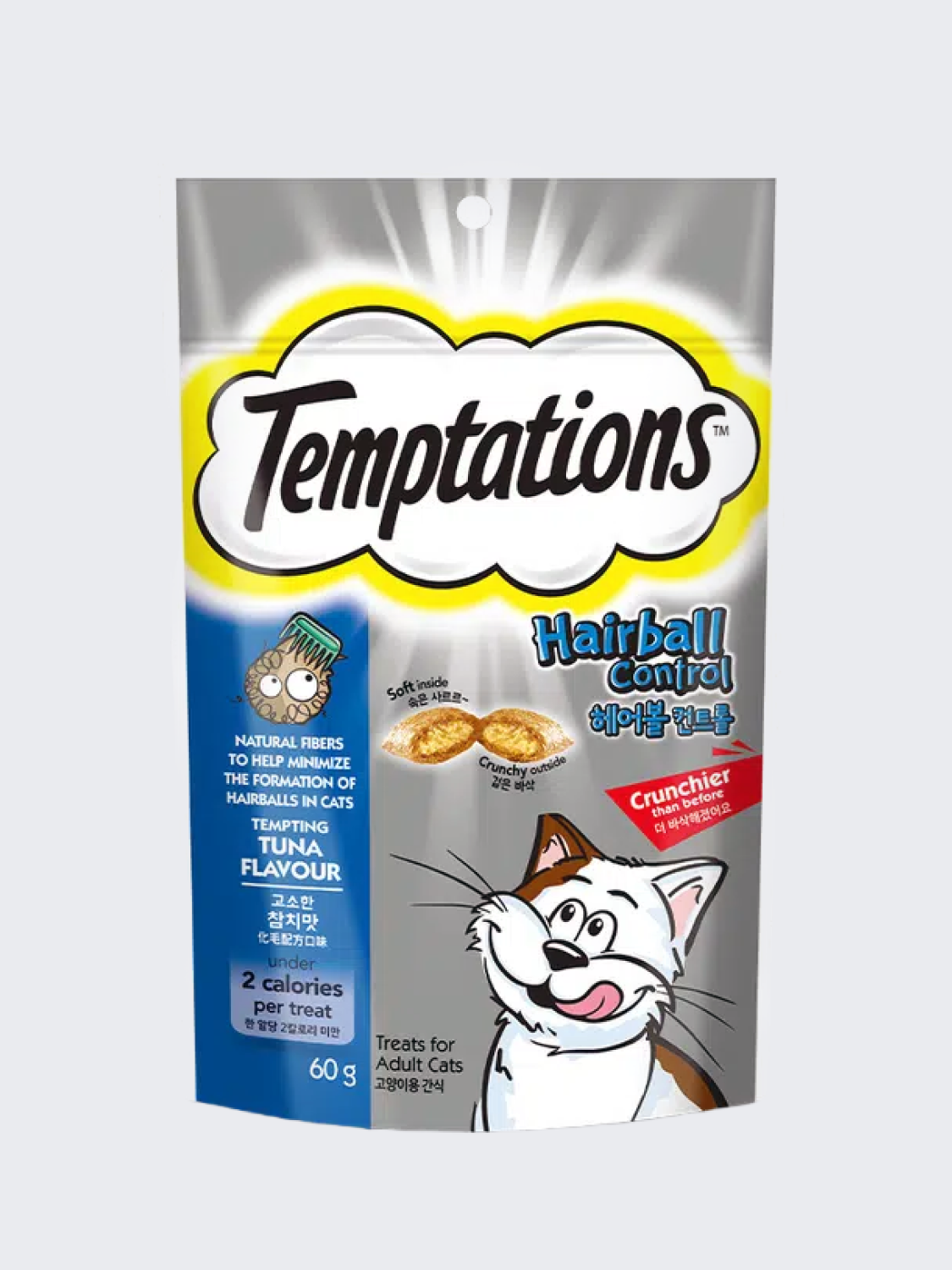 [Зоо] Лакомство Temptation Hairball Control 60 г