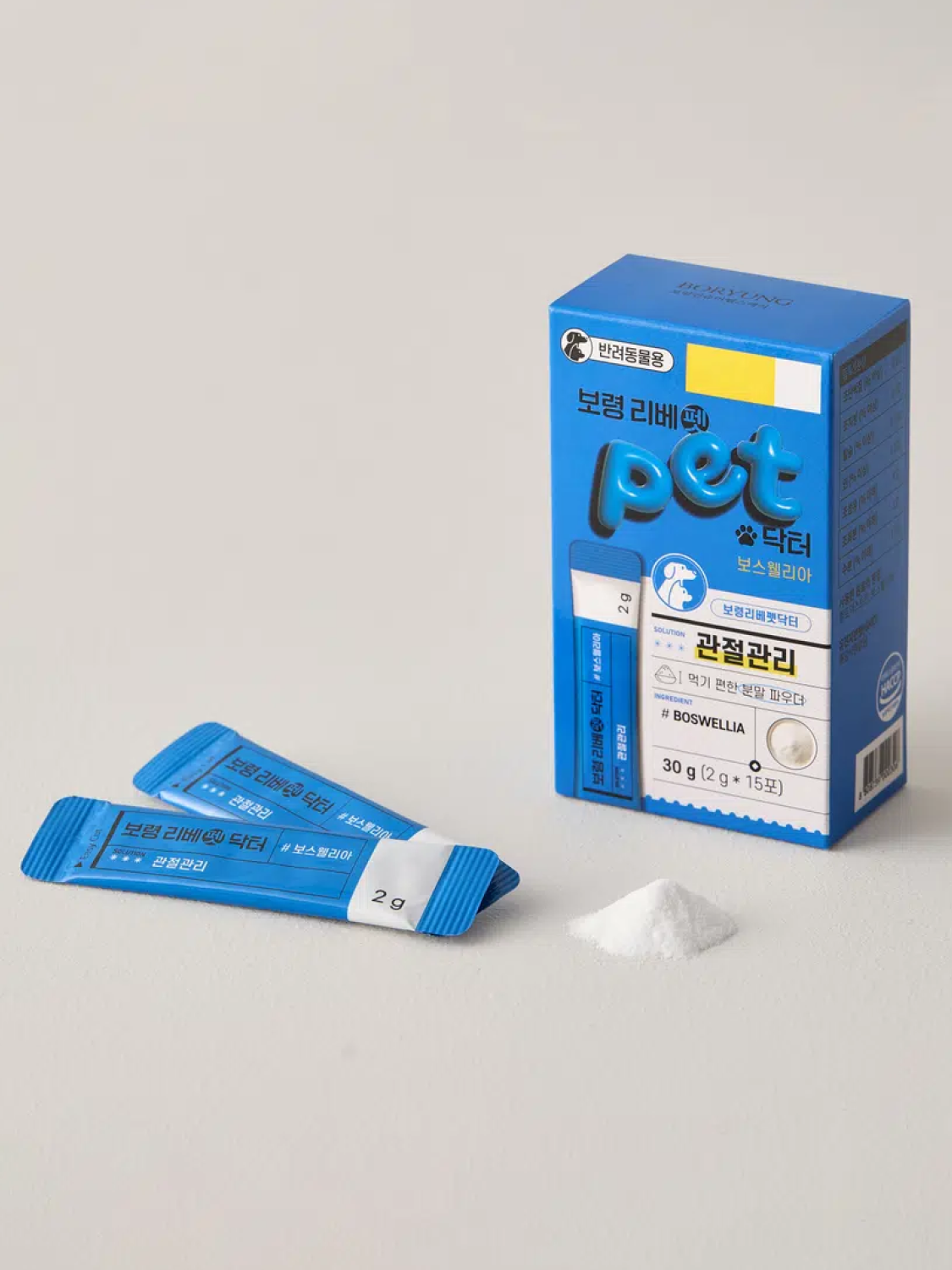 [펫] 보령 리베펫 닥터 관절 관리 분말형 2 g X 15개입