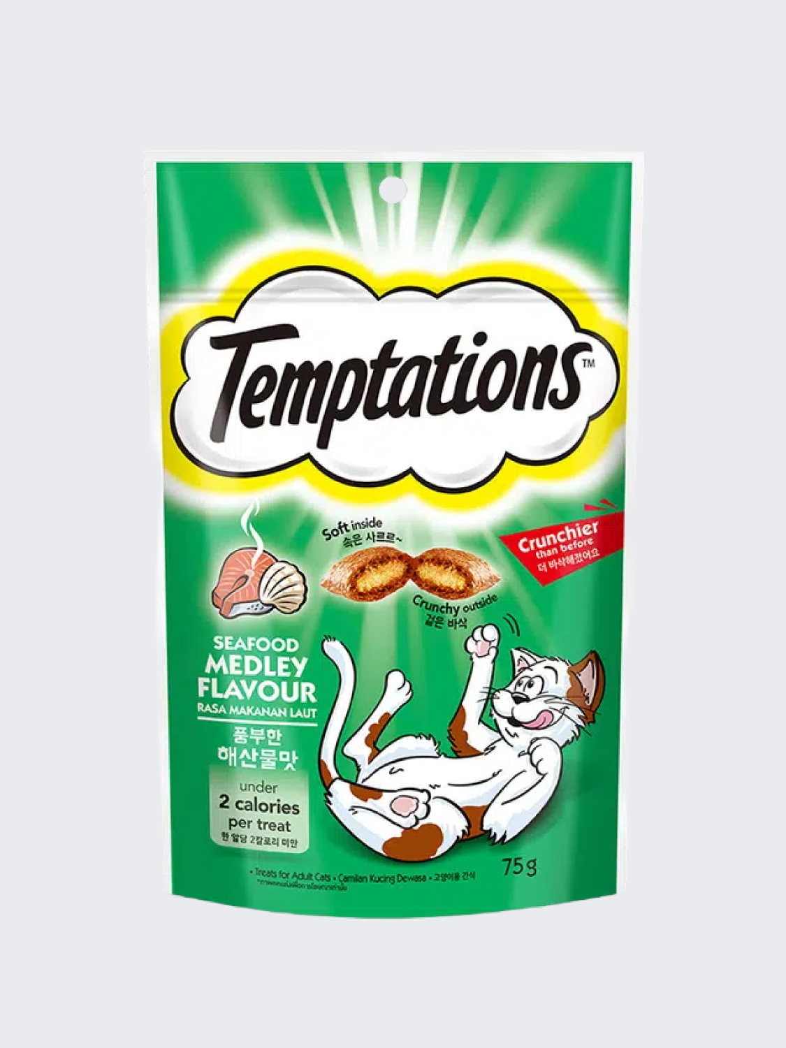 [Питомец] Лакомство Temptation Морепродукты 75 г