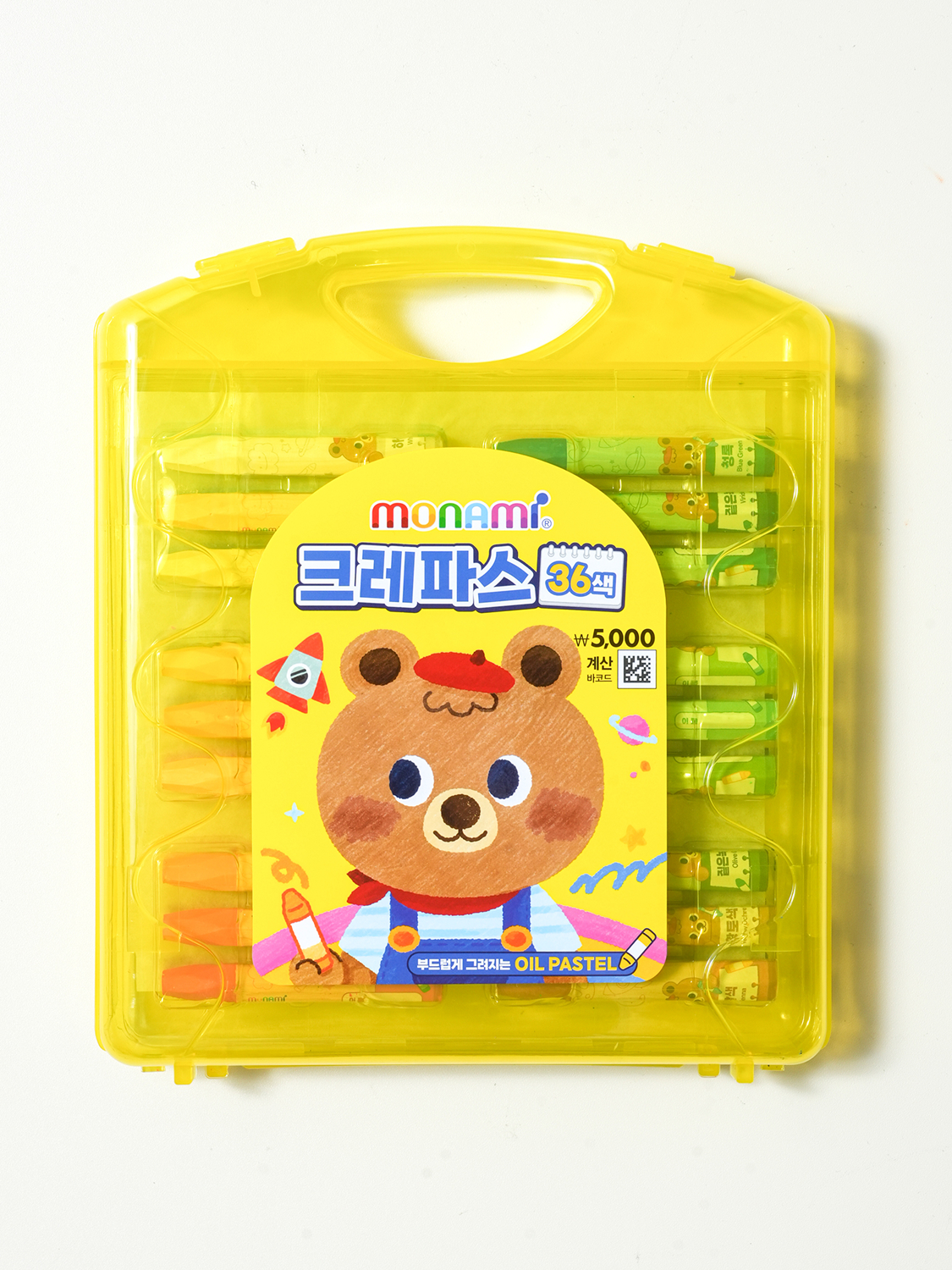 모나미 크레파스 36색