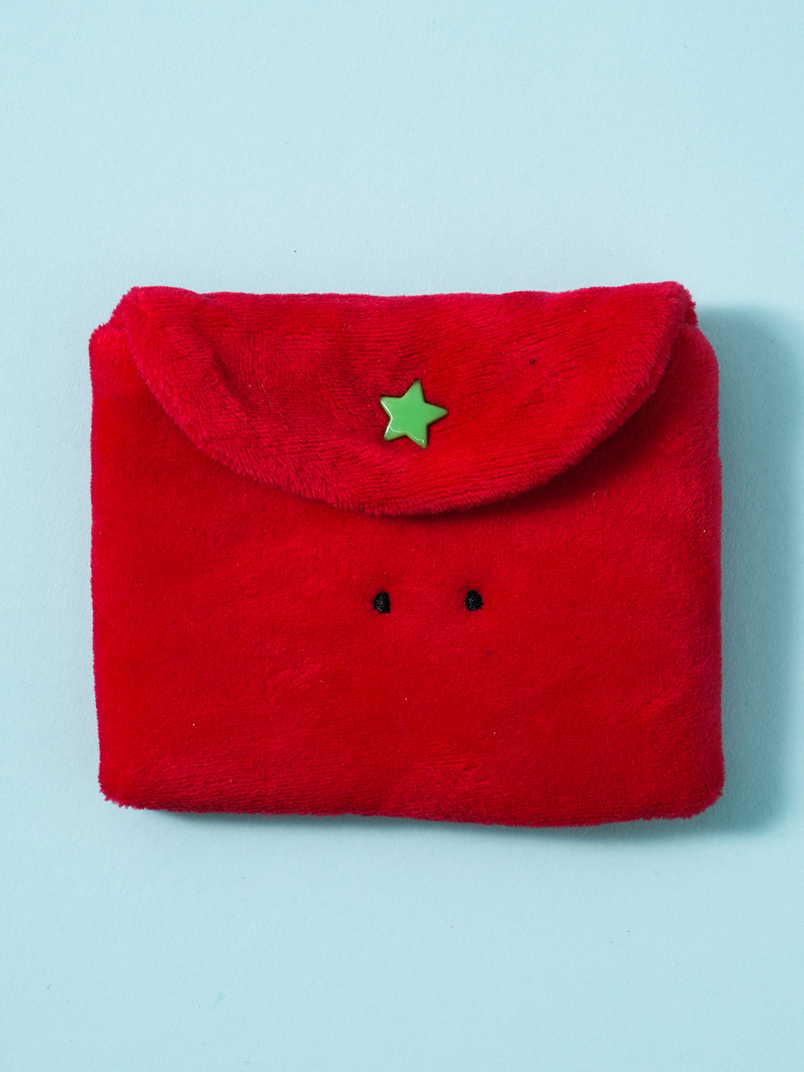 Кошелек для карт на кнопке Tomato