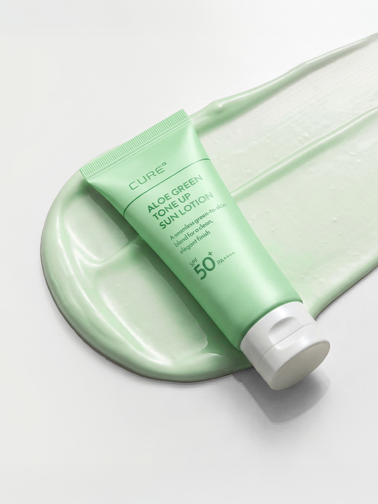 김정문알로에 큐어알파 알로에 그린톤업 선로션 40 g