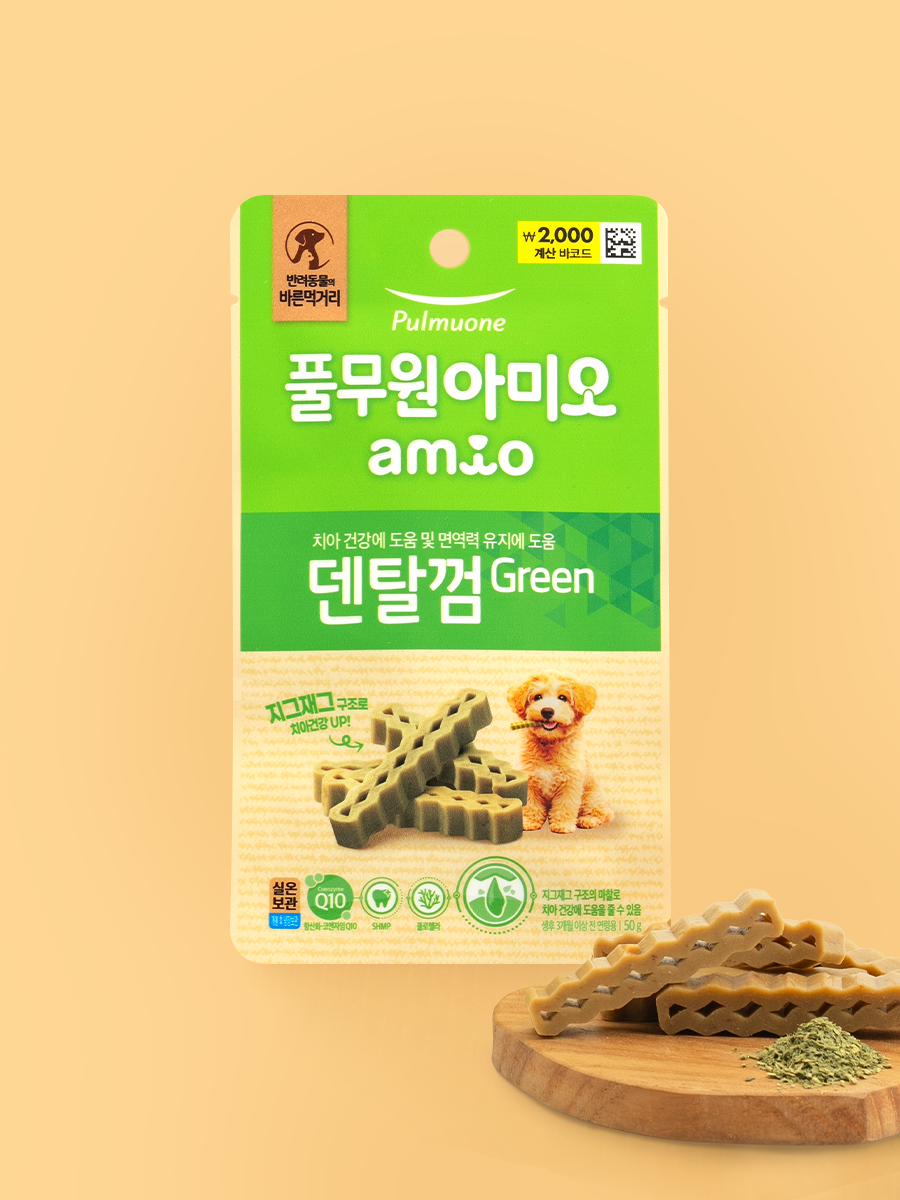 [펫] 풀무원아미오 덴탈껌 그린 50 g