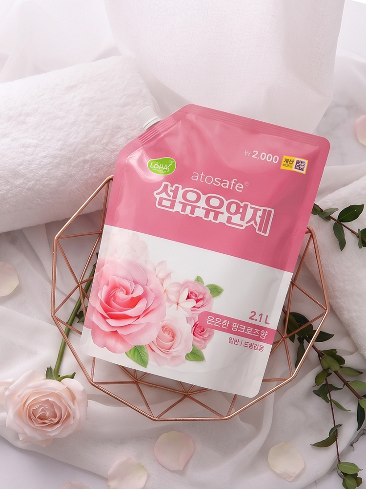 아토세이프 섬유유연제 2.1 L 핑크로즈 향
