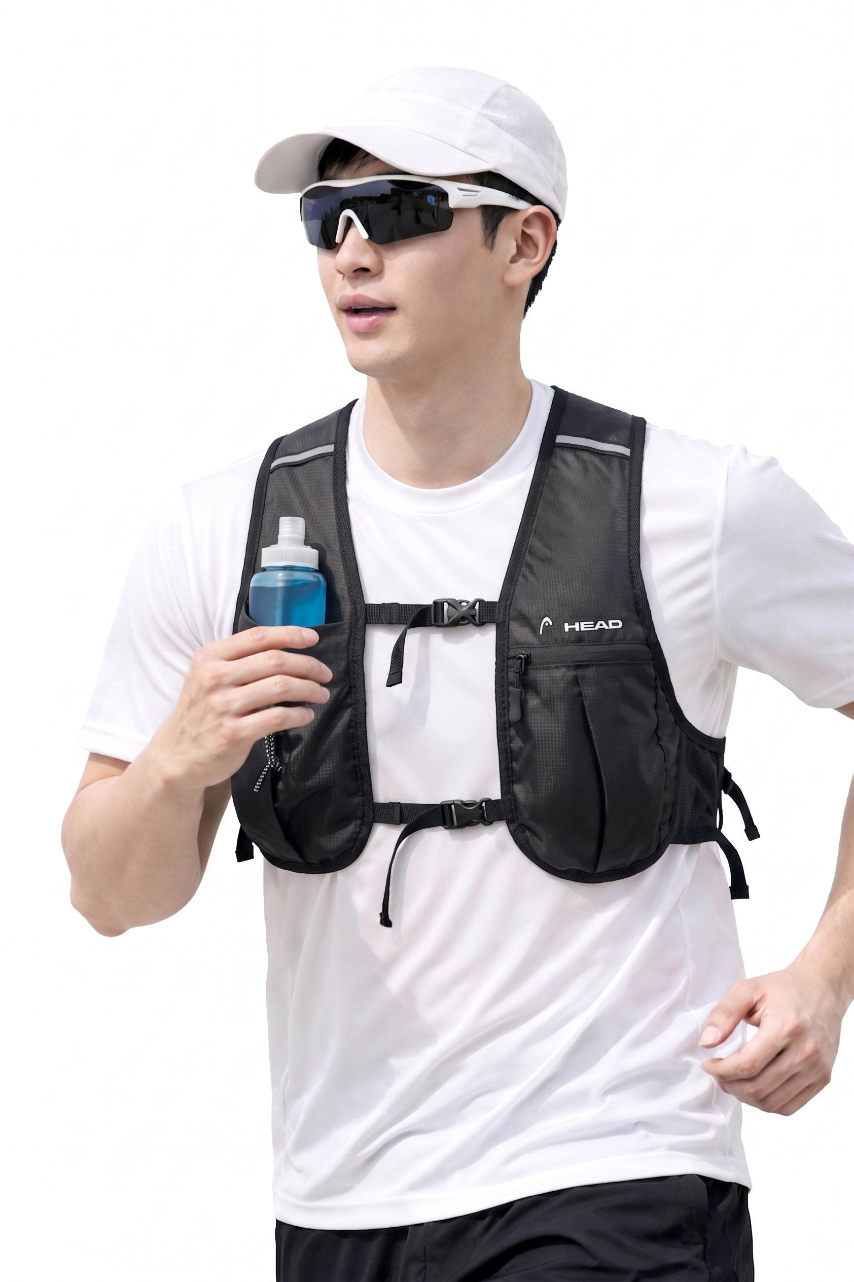 [공용] HEAD 스포츠 러닝 조끼 블랙