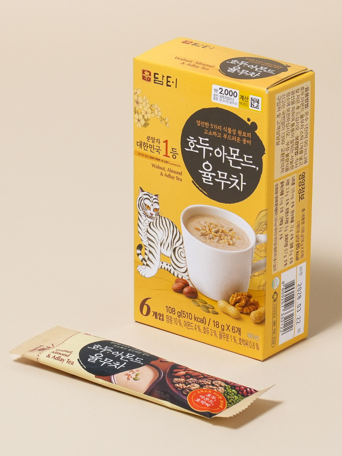 담터 호두 아몬드 율무차 6개입