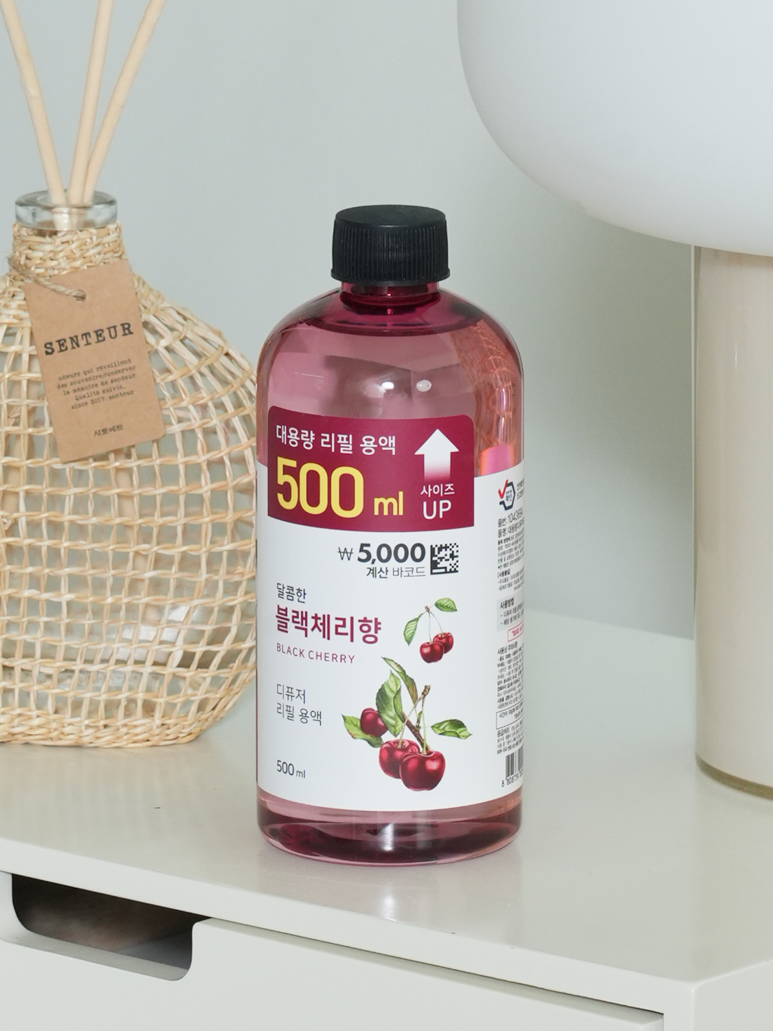 대용량 디퓨저 500 ml_리필타입 (블랙체리향)