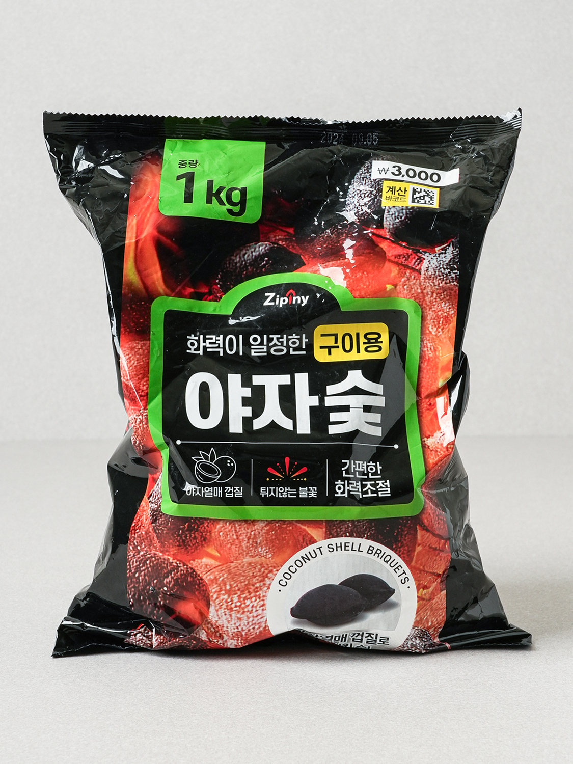 캠핑 구이용 야자숯 1kg
