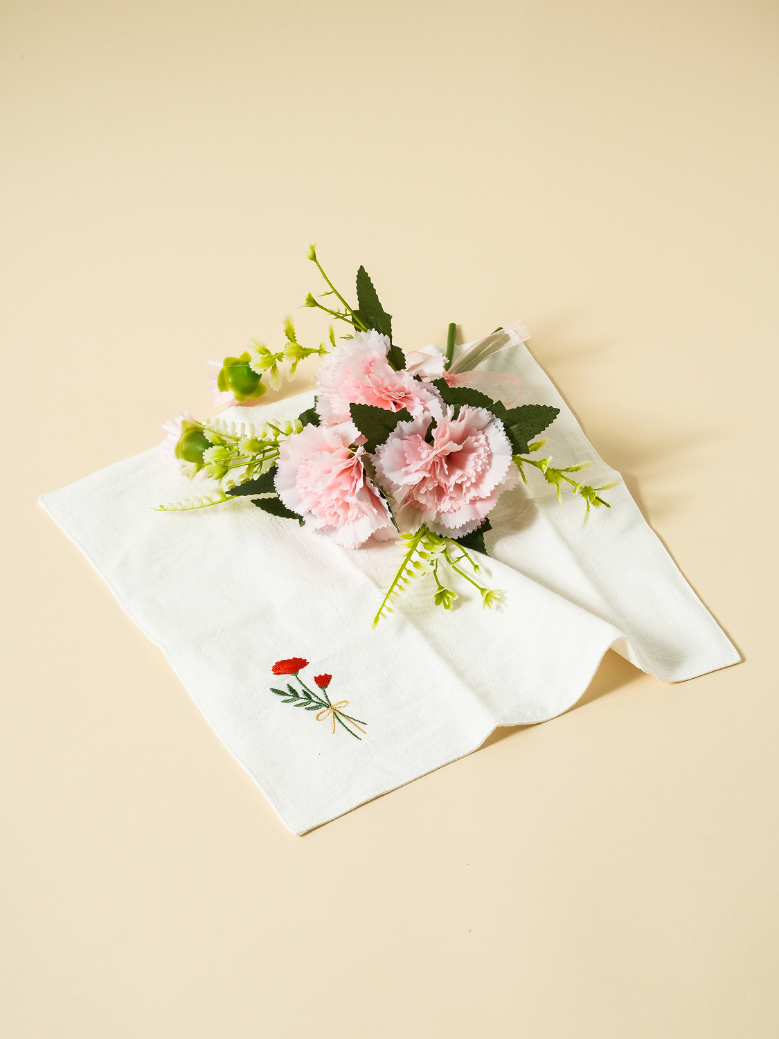 가정의달 자수 순면 손수건