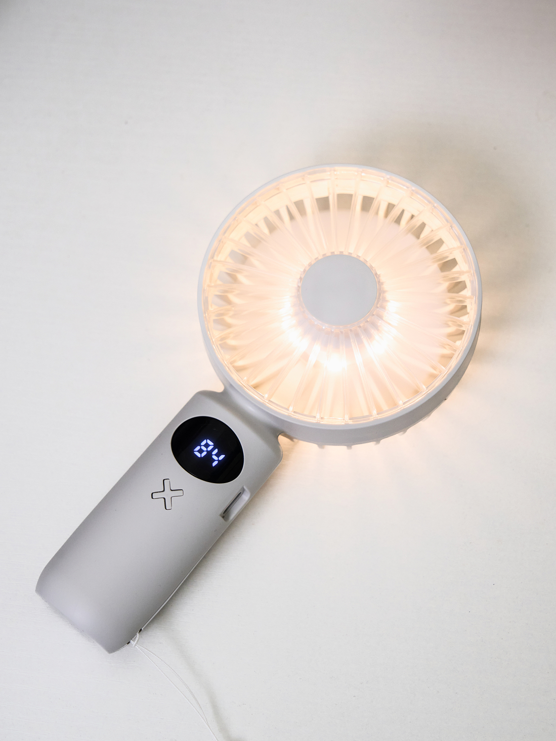 Портативный LED-вентилятор L, белый