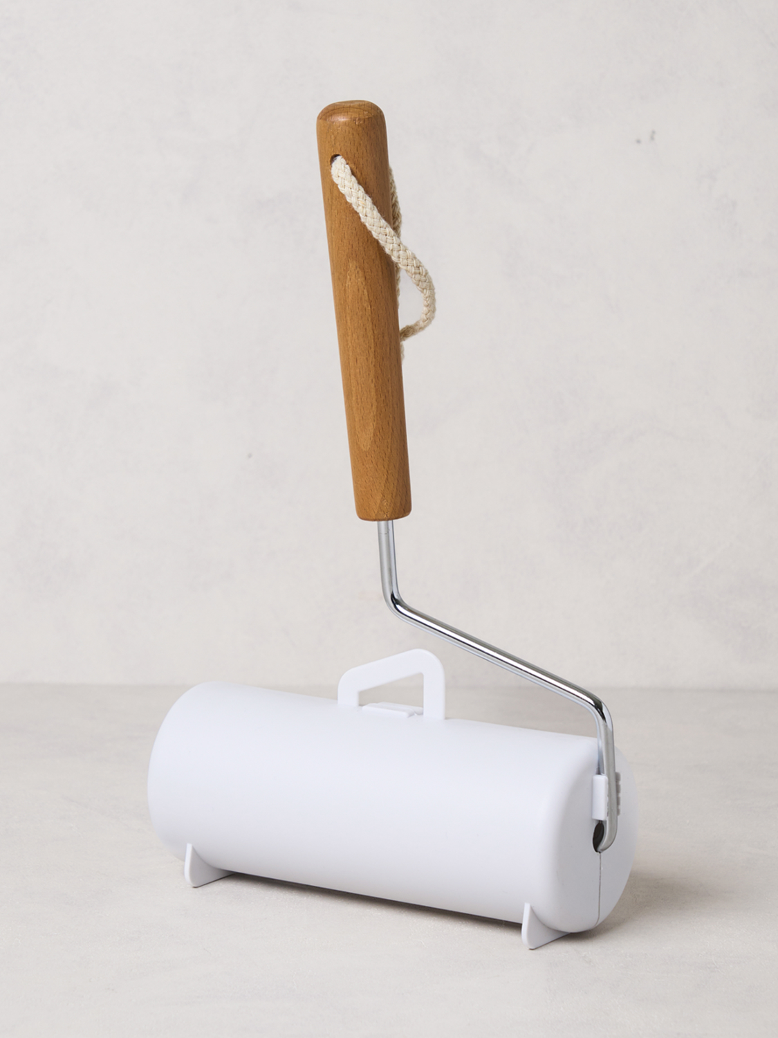 목재 핸들 스틸 롤 클리너 16 cm X 60회