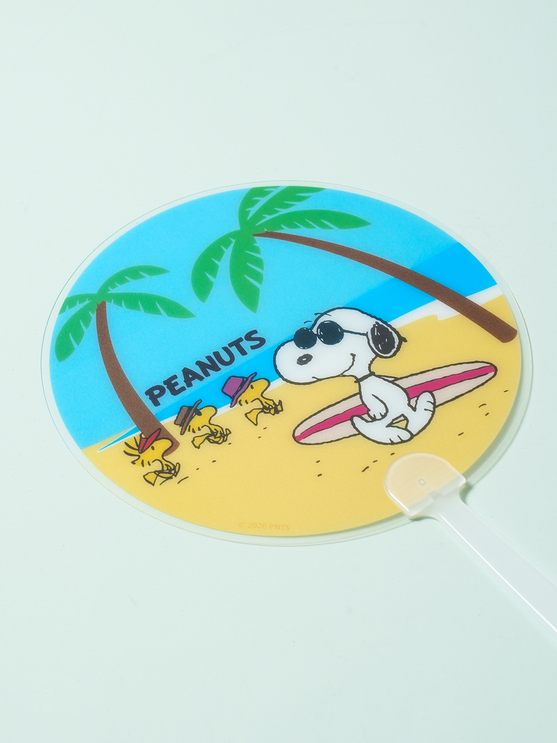 Веер Snoopy с ручкой