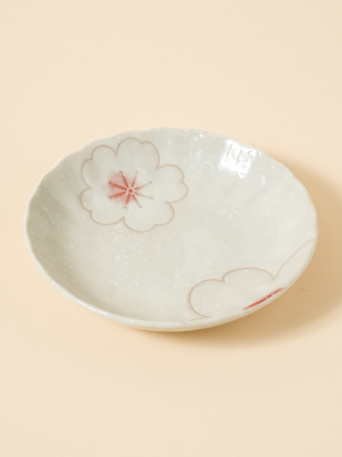 일본제 미노야키 벚꽃 얕은 접시 12 cm