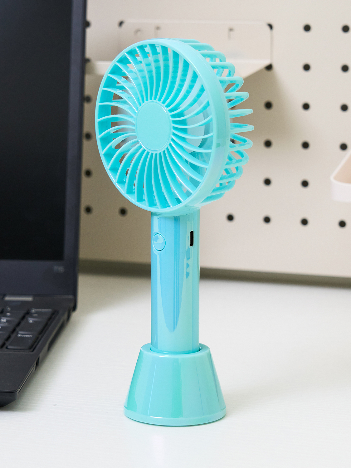 오로라 핸디 선풍기 민트펄
